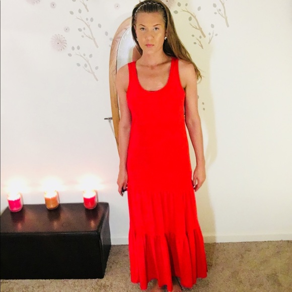 : T-Shirt Comfy/Cute Red Dress - Picture 3 of 5